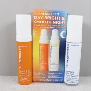 Olehenriksen Day Bright & Smooth Night Vitamin C & Acid Serum Duo 0.25 FL OZ Eac